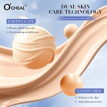 Air Cushion Foundation, Lightweight Buildable Coverage Face Makeup With Smooth Natural Finish, Portable Cushion Compact For Everyday Makeup - Multicolor - View 6