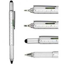 6-In-1 Pocket Genius Pen/Multi-Function Tool Set, Includes Level, Precision Screwdriver, Stylus And Ruler. Durable And Portable, Suitable For Phone Repair And Creative Work. Black. Adha Mubarak! - Multicolor - View 7