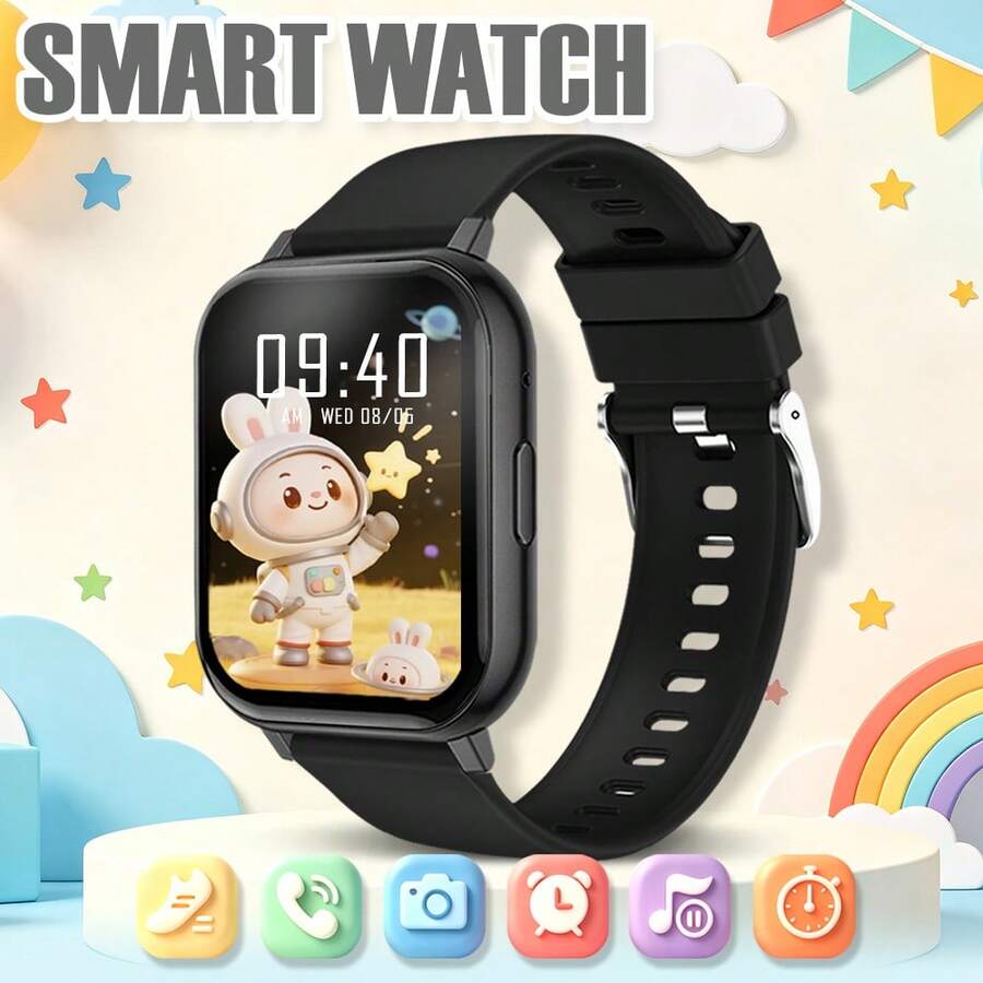 NcmRyu New 2026 Model 1.83-Inch Large Screen Smartwatch, Suitable For Children And Teenagers, Supports Calls, Message Notifications, Sports Modes, Weather Forecast, Customizable Widgets, Essential Accessory For Children's Daily Life