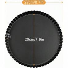 Tart And Quiche Baking Pan, 22 Cm, Fitted With Removable Lifting Base, Non‑Stick Surface, Baking Container For Fruit Cakes And Savoury Baked Creations - View 7