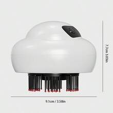 ICEWLESS Mini Head Massage Brush Electric Spray Comb 3 Adjustable Intensity Levels Portable Compact Type-C Charging With Cleaning Function And Essential Oil Mist Suitable For Home And Travel - Multicolor - View 9