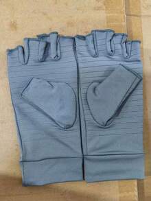 1 Pair Copper Fiber Compression Half-Finger/Full-Finger Gloves, Non-Slip Open-Finger Design, Palm And Wrist Pressure Fit, Skin-Friendly - Multicolor - View 16