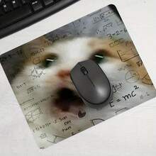 Alas Mouse Persegi Matematika Kucing Terkejut untuk Meja, Alas Mouse Gaming Kartun, Alas Meja Besar yang Diperpanjang dengan Tepi Jahitan, Alas Karet Poliester Anti Selip, Aksesori Meja untuk Dekorasi Rumah dan Kantor, Alas Hadiah Sempurna untuk Pria dan Wanita - View 3