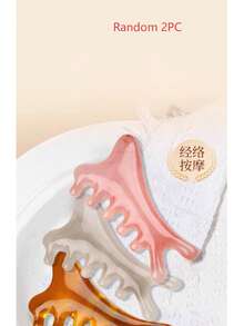 1 chiếc lược massage bằng nhựa resin, dụng cụ thư giãn da đầu/cổ, lược Gua Sha da đầu, lược massage đầu, dụng cụ massage đầu cầm tay đa năng, dụng cụ massage Gua Sha, massage nâng cơ mặt, dụng cụ thư giãn massage mắt, dụng cụ massage thư giãn sâu, massage huyệt vị và điểm kích hoạt - Lược massage - Xem 6