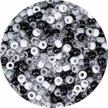 500 Pcs 6x9mm Pony Beads Bulk Multicolor Kandi Beads Big Hole Plastic Loose Spacer Beads For Bracelet Making, Friendship Bracelets, Hair Beads For Braids, Jewelry Making, DIY Crafts, Keychains, Rave Accessories, Craft Kit, Various Colors, Handmade - Multicolor - View 18