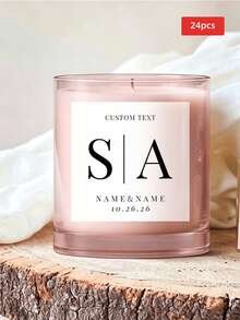 1/12/24pcs Customized Scented Candle Stickers, Personalized Photo Logo Stickers, Suitable For Scented DIY, Handmade Candle Making, Home Fragrance Decoration, Perfect For Gifting To Best Friends, Lovers, Handmade Enthusiasts, Gift Customers, Home Decor Enthusiasts, Suitable For Weddings, Birthdays, Parties, Various Holidays - Multicolor 1 - View 16