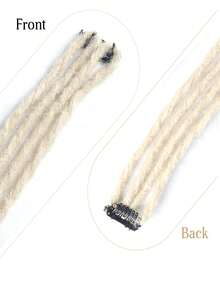 2pcs/Set Women's Clip-In Braid Extensions - Easy To Install, Handmade Synthetic Crochet Hair Pieces, Halloween - Multicolor - View 6