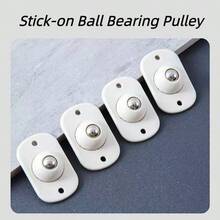 4pcs Adhesive Caster Wheels, Universal Swivel Wheels For Storage Box Bottom - A - View 1
