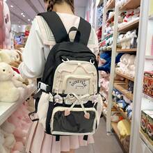 Italife Dopamine Anime Transparent Ita Backpack For Women, Back To School Season, Japanese Style Girl Large Ruffle Edge Ita Bag, Suitable For Brooch Display, With Bow H259 - Multicolor - View 4