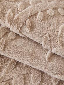 1 Piece Faux Rabbit Fur Plush Embossed Jacquard Sofa Cushion, Non‑Slip Wear‑Resistant Scalloped Edge Sofa Protector Mat, Pet‑Friendly Sofa Slip Pad For Home Living Room - Khaki - View 11