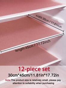 4/8/12pcs Waterproof Small Refrigerator Mat - Moisture-Proof, Non-Slip, Washable And Reusable, EVA Material, Novel Lemon Pattern, Suitable For Small Refrigerators And Kitchen Decor, Refrigerator Mat, Drawer Mat, Shoe Cabinet Mat, Cabinet Mat - View 46