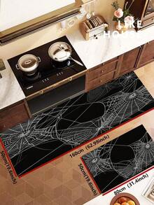 1/2pcs Halloween Doormat, Spider Web Pattern Design, Vintage Diatomaceous Earth Mat, Super Absorbent, Non-Slip, Perfect For Bathroom, Kitchen And Dining Room, Quick Drying, Ideal Home Decor And Bathroom Mat Gift - Multicolor - View 13