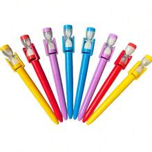 2PCS Rotating Ballpoint Pen - Random Color - 360° Rotatable, Smooth Writing, Relaxing Design, Time Timer, Rotating Ink Core, Reusable, Perfect For Office Holiday Gift, Student Creative Stationery - A - View 8