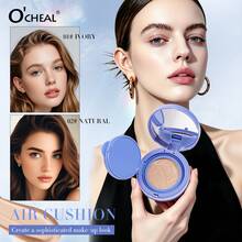Air Cushion Foundation, Lightweight Buildable Coverage Face Makeup With Smooth Natural Finish, Portable Cushion Compact For Everyday Makeup - Multicolor - View 2