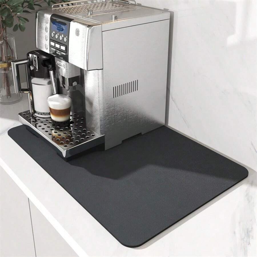 1 Piece, Super Absorbent Kitchen Dishwashing Mat - Heat-Resistant, Slip-Resistant Rubber Backing, Anti-Stain Countertop Drainage Mat, Suitable For Use In Homes And Restaurants
