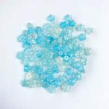 120pcs 8mm Multicolor Five‑Petal Flower Acrylic Center Hole Loose Beads For DIY Bracelets, Phone Charms, Keychains Handmade Craft Supplies - Multicolor - View 19