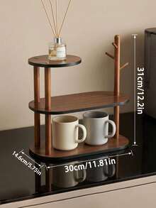 1pc Desktop Storage Rack, Skincare & Makeup Organizer, Kitchen Cup Holder, Coffee Mug Rack, Suitable For Living Room, Kitchen, Bedroom, Can Store Jewelry, Cosmetics, Spices And Tableware - Multicolor - View 4