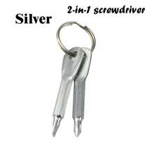 2pcs Screwdriver Set, 2-In-1 Mini Keychain Screwdriver Flat Head & Pocket Key Ring Tool For Glasses And Watch Repair - Screwdriver - View 11
