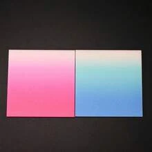 Pink-Blue Gradient Shiny Transparent Self-Adhesive Sticky Notes, Glossy Waterproof, No Residue, Transparent Bookmark Notebook Stickers, Graduation Season Back To School Gift - one-size - View 15