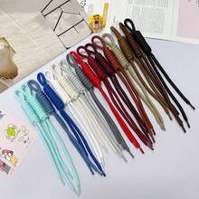 20/10pcs Handmade Knotted Keychain Making Materials, Dopamine Braided Nylon Rope Lanyard, Hand-Knotted Design, Jewelry Making Accessories - Multicolor - View 7