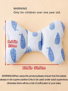 1pc Baby Pillow, Cartoon Animal Dinosaur Rabbit Pattern And Leaf Plant Print | Bone-Shaped Baby Pillow, Suitable For 0-3 Months Infants - Multicolor - View 4