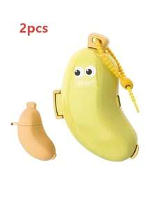Banana-Shaped Oral Care Storage Tool, Mini Portable "2-In-1". Built-In Silicone Toothpaste Bag, Can Store Toothpaste, With Pull Cord Design, Convenient For Draining And Hanging, Suitable For Business Trips And Travel, Can Also Be Used As A Portable Cosmetic Storage Box In The Bedroom. - Multicolor - View 14