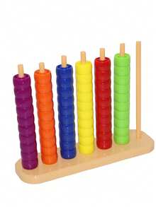 1 Set Beaded Column Color Matching Early Education Toy, Children's Focus & Matching Training, Enhances Logic & Spatial Perception, Gift For Boys And Girls, Parent-Child Interactive Game For Adults And Kids, Party Tabletop Game - Multicolor - View 9