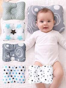 momscare 1 buah Bantal Bayi, Pola Geometris Nebula | Bantal Bayi Bentuk Eksklusif untuk Bayi Baru Lahir Usia 0-3 Bulan - MultiWarna - View 1