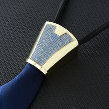 1pc Versatile Tie Clip, Luxury Shiny Multicolor Tie Accessories, Suitable For Men's Daily Wear, Elegant Rhinestone Tie Clip - Diamond Tie Buckle - View 20
