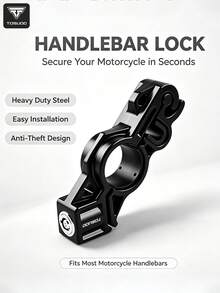 TOSUOD Handlebar Brake Anti-Theft Lock, Universal Handlebar Lock For Bicycle, Motorcycle, Electric Scooter, 1 Lock With 2 Keys, Dual Protection For Handlebar Brake, Strong Anti-Pry, Easy Installation, Parking Anti-Theft Accessories For Various Commuter Vehicles - Multicolor - View 9