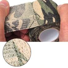 6/12 Rolls Camouflage Self-Adhesive Tape, Non-Woven Fabric Cohesive Bandage Wrap, Elastic Rifle Shotgun Camouflage Tape - Multicolor - View 4