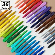 6/12/18/24/36PCS Crayons Vibrant Color Set, Triangular Non-Roll Crayons,Washable Crayons Mess-Free No-Stick Hands, Easy-Grip Ergonomic Shape, Ideal For Home School Classroom Art Activities, Back To School Essential Supplies - Sets - View 10