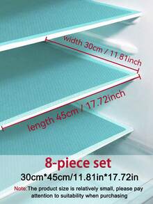 4/8/12pcs Waterproof Small Refrigerator Mat - Moisture-Proof, Non-Slip, Washable And Reusable, EVA Material, Novel Lemon Pattern, Suitable For Small Refrigerators And Kitchen Decor, Refrigerator Mat, Drawer Mat, Shoe Cabinet Mat, Cabinet Mat - View 47