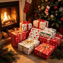 60 Sheets Mixed 35*50cm Christmas Theme Tissue Paper, 20 Sheets Per Style, Convenient And Fast Gift Wrapping Accessory, Suitable For Gift Boxes And Christmas Gift Bags - View 7