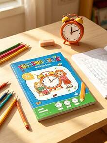 This Time Matching Clock Practice Book Is Specially Designed For Young Elementary School Children, Making It A Highly Practical Early Education Tool For Learning To Tell Time. With Numerous Cute Clock Faces, It Can Also Train Observation, Concentration, And Hand-Eye Coordination Skills. It's Perfect For Home Early Education And Enlightenment Practice, Allowing Children To Learn While Playing And Easily Master The Skill Of Telling Time. - Multicolor - View 5