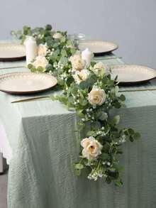 180CM Silk Champagne Color Money Flower/Baby's Breath Vine 1pc - Champagne - View 1