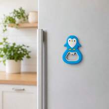 1pc Cute Cartoon Magnetic Bottle Opener Fridge Magnet, Creative Beverage & Beer Opener, Suitable For Party, Holiday Gift, Small Gift - Multicolor - View 2