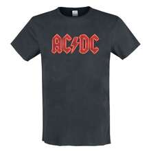 Amplified Mens AC/DC T-Shirt - Charcoal - View 1