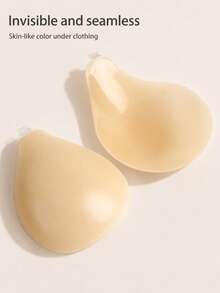 1 Set/10pcs Women's Silicone Back Support Bra, Invisible Shoulder Straps, Lifting Breast Pads, Adhesive Nipple Covers, Suitable For Various Occasions Lingerie Accessories - Multicolor - View 6