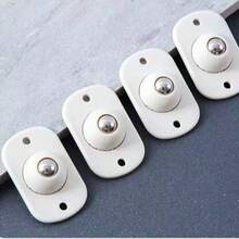 4pcs Adhesive Caster Wheels, Universal Swivel Wheels For Storage Box Bottom - A - View 5
