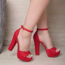 Women Wedges & Platform - Red - View 4