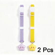 1/2Pcs Cute Star Pet Collar Adjustable Soft Webbing Kitten Puppy Collar With Star Pendant, 4 Macaron Colors, Comfort Lightweight Cat Dog Neck Strap For Daily Walking - Multicolor - View 17