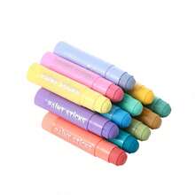 12pcs Macaron Color Twist Washable Quick-Dry Crayons, Smooth Application, Suitable For Children's Drawing, Oil Painting, Classroom Crafts, Home Art Creation And Early Education Painting Supplies - 12 Pcs - View 4
