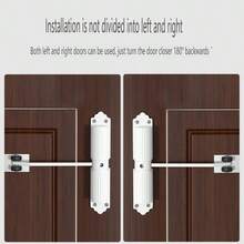 1 Piece, Home Automatic Door Closer, Creative Shape, Adjustable Cushioning Force - White - View 6
