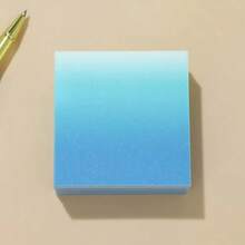 Pink-Blue Gradient Shiny Transparent Self-Adhesive Sticky Notes, Glossy Waterproof, No Residue, Transparent Bookmark Notebook Stickers, Graduation Season Back To School Gift - one-size - View 12