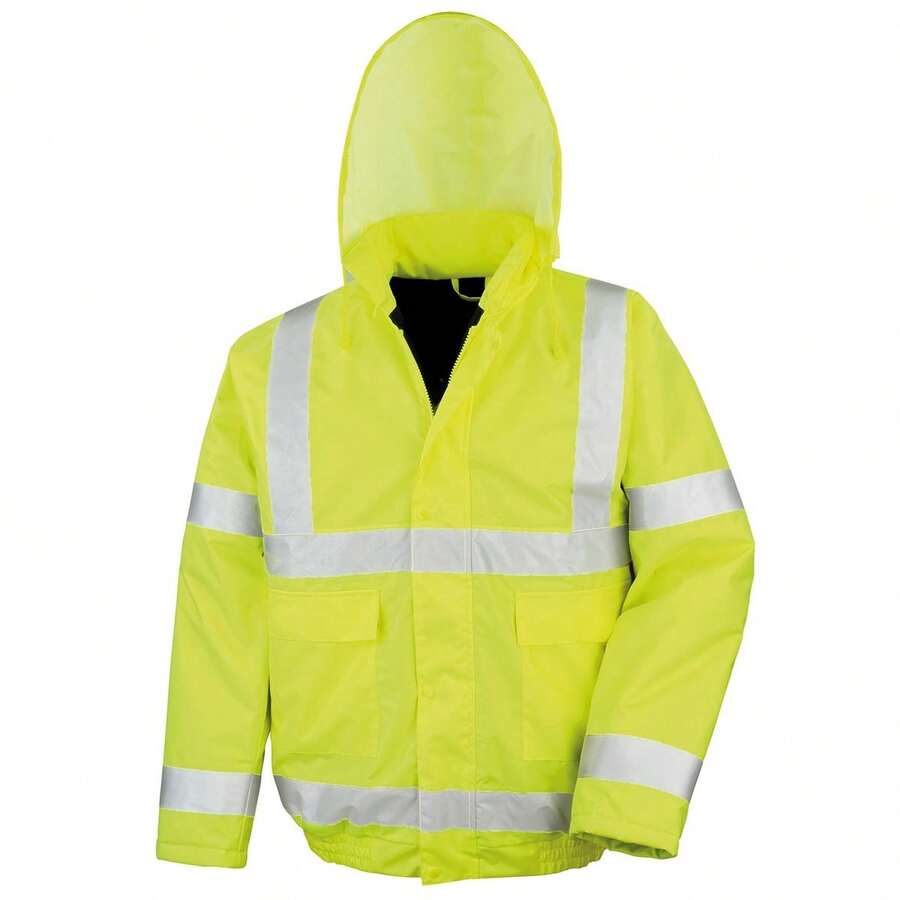 Result Result Core Mens Core Hi-Vis Blouson Jacket - Hi Vis Yellow - View 1