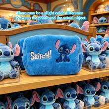 Disney 1pc Stitch Cartoon Pencil Case, Highly Attractive Pencil Bag, Stationery Storage Bag, Portable Small Pouch, Party Gift - One Size - View 3