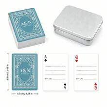 Custom Name And Date Playing Cards, Personalized Wedding Poker Deck With Card Face Design, Custom Text Card Backs For Wedding Receptions, Bridal Showers And Engagement Parties, Keepsake Game Night Gift For Couples, Newlyweds, Brides And Grooms - Multicolor - View 22