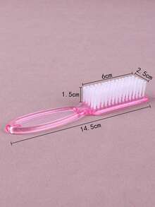 4 chiếc bàn chải làm sạch móng tay, bàn chải đa năng cán dài - Nhiều màu - Xem 5
