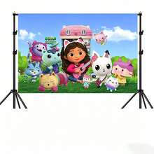 Universal 1pc Birthday Backdrop, Party Background Cloth, Decorative Photography Prop, Perfect For New Semester Opening Ceremony And Stationery, Holiday Decoration Accessory, Halloween Gift (Random Style) - Multicolor - View 7